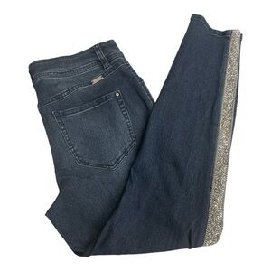 Inc Denim Embellished Skinny Leg, Petite Fit  Jeans Size 10P Glitter Sparkles